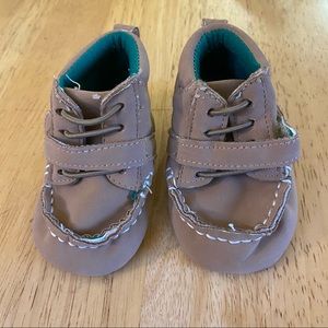 ABG Baby Brown Tan Moccasins Shoes 3-6 Months